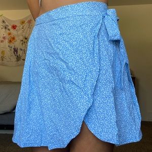 Flower wrap skirt